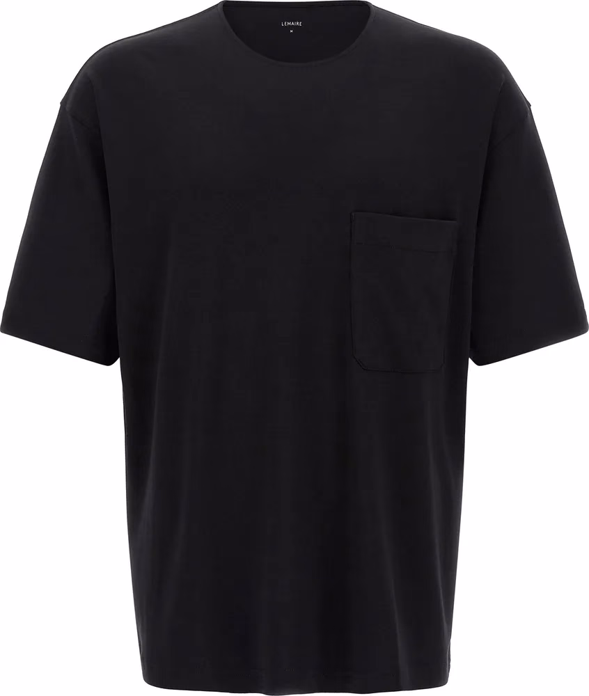 Lemaire Black Cotton T-Shirt