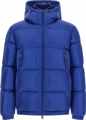 Blue Polyamide Full-Length Jacket