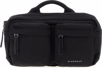 Black Polyamide Crossbody Bag