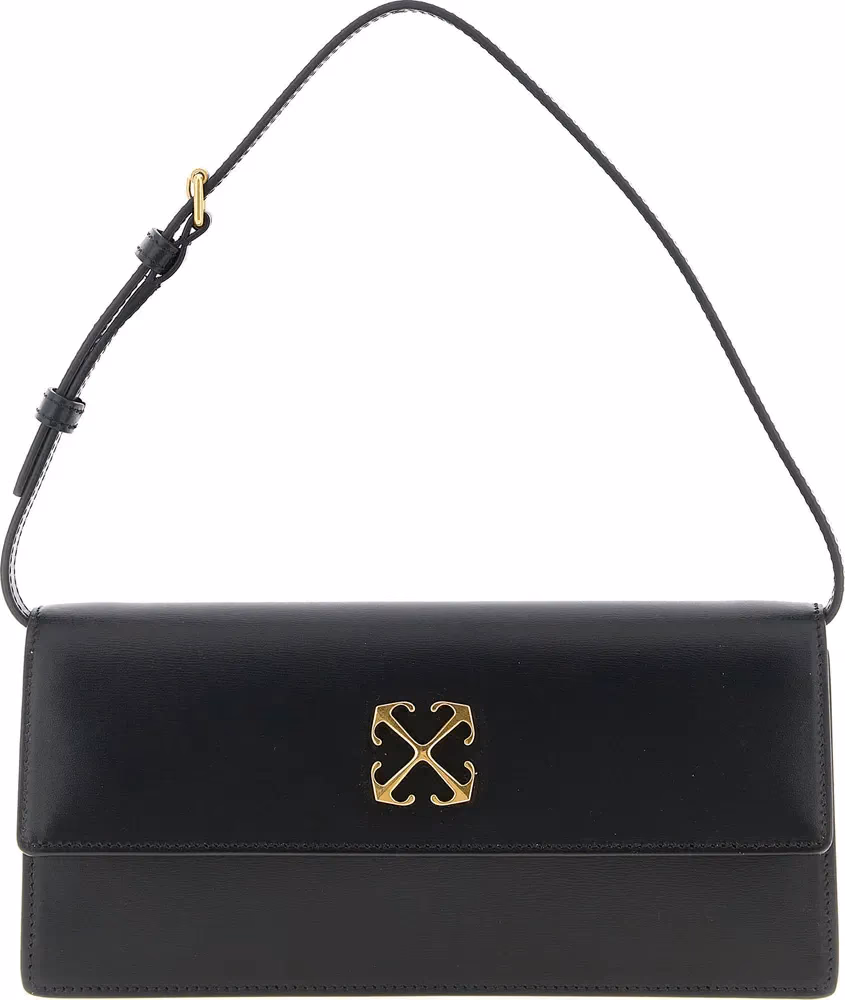 Off-White Black Polyester Shoulder Bag