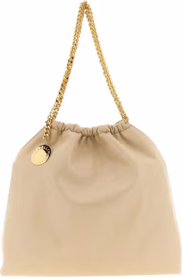 Beige Polyester Shoulder Bag