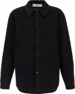 Black Wool Blouse