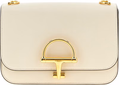 White Calfskin Shoulder Bag