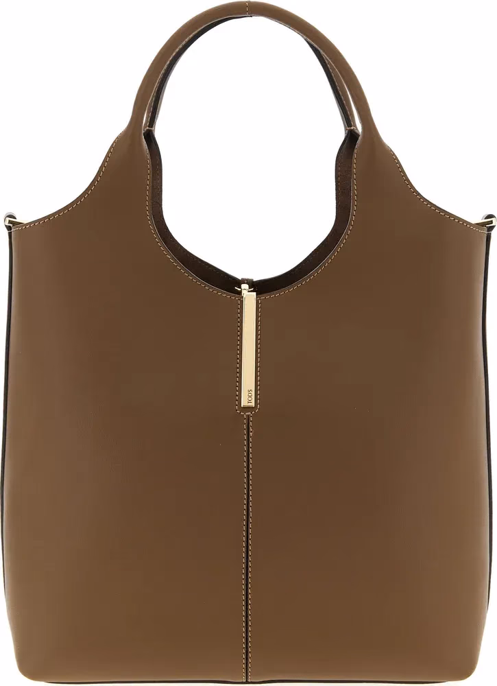Tod's Brown Calfskin Handbag