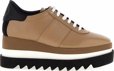 Beige Polyethylene Wedge Sandals