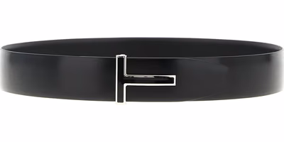 Black Calfskin Regular Belt