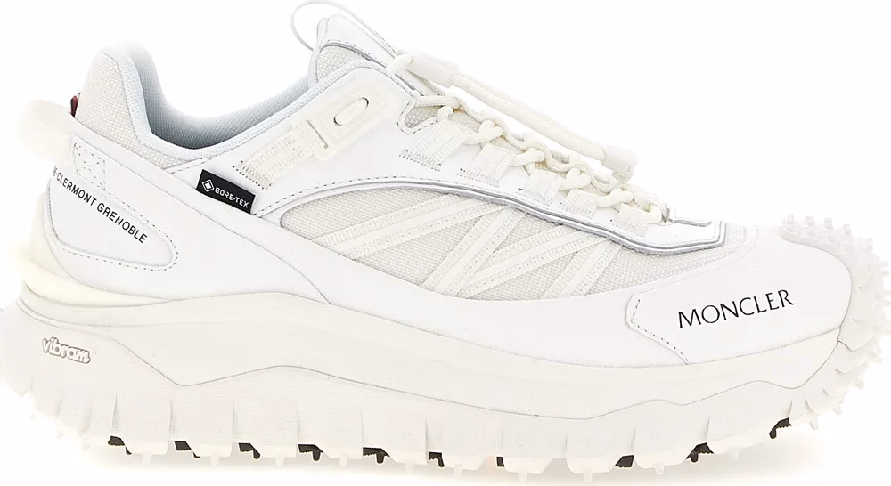 Moncler White Polyamide Athletic Sneakers