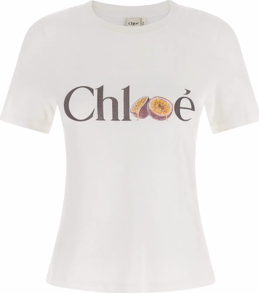 Chloé White Cotton T-Shirt
