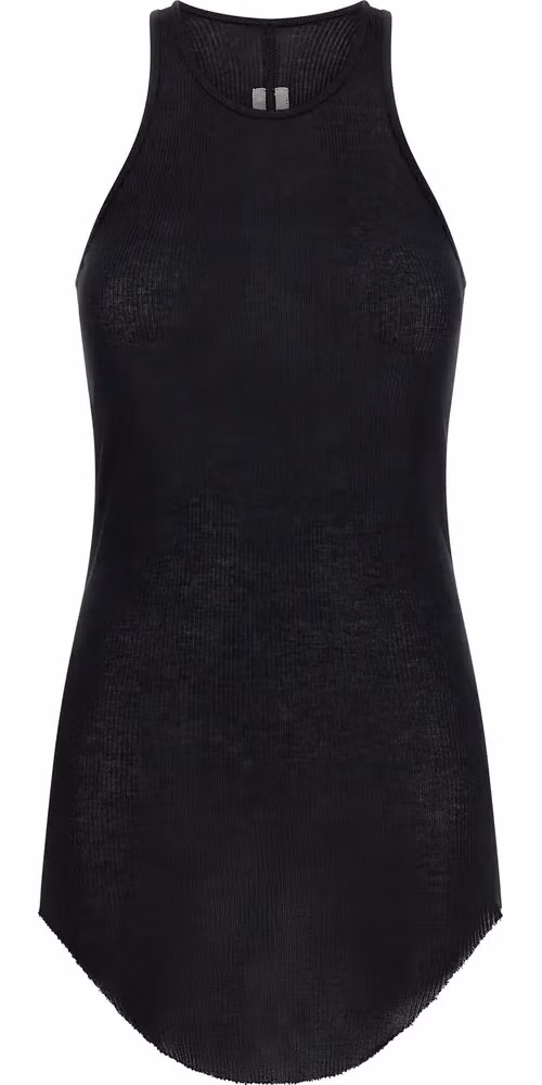 Rick Owens Black Viscose Tank Tops