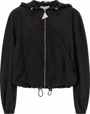 Black Polyester Bomber