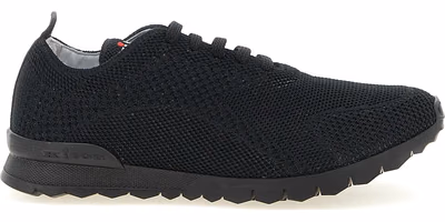 Black Cotton Athletic Sneakers