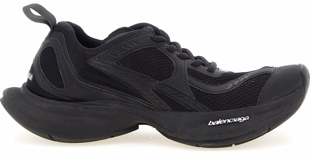 Balenciaga Black Polyester Athletic Sneakers