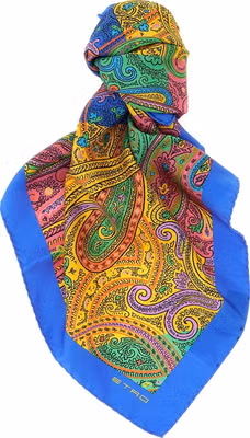 Multicolor Silk Scarf