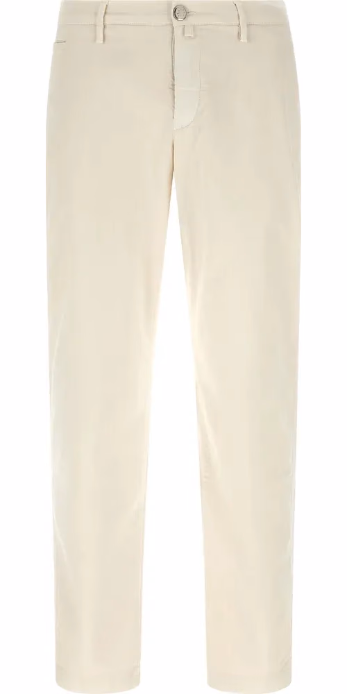 Jacob Cohen White Cotton Chino Pants