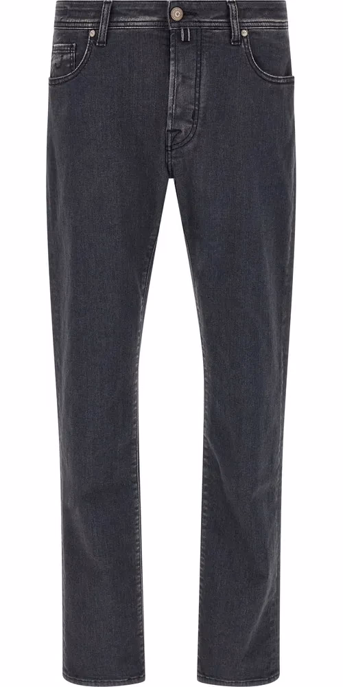 Jacob Cohen Gray Cotton Straight-Leg Jeans