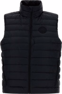 Black Polyamide Sleeveless Jacket