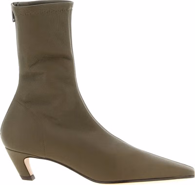 Bicolor Lambskin Ankle Boots