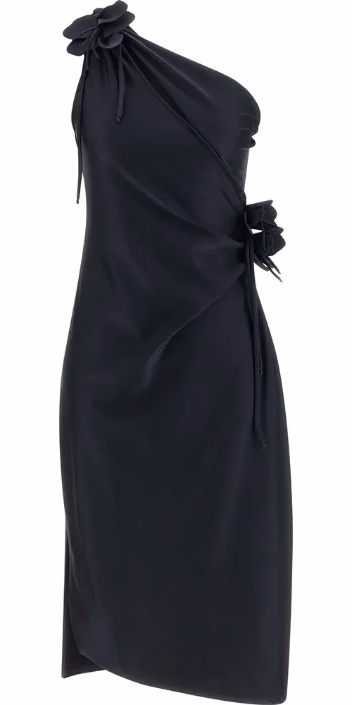 Coperni Black Polyamide Midi Dress