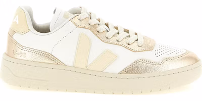Gold Genuine Leather Low Top Sneakers