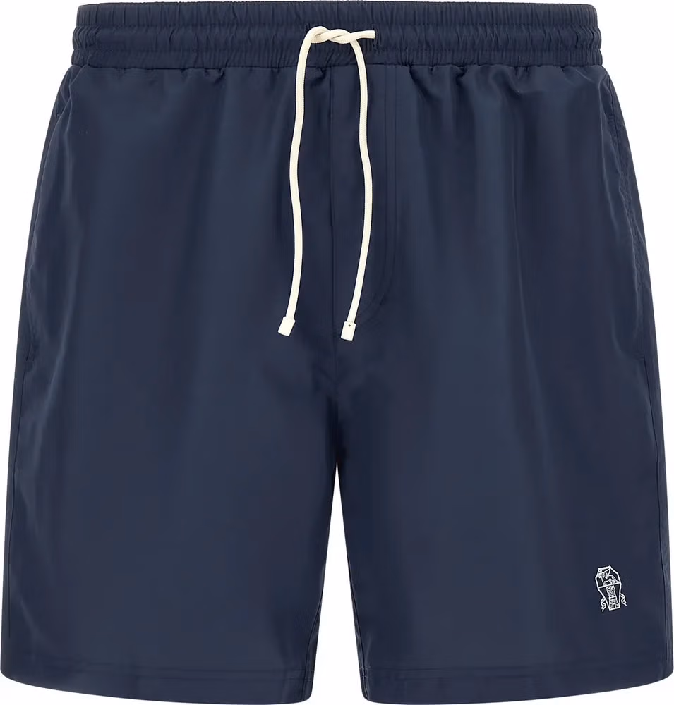 Brunello Cucinelli Blue Polyester Swim Shorts