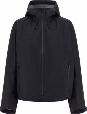 Black Polyester Shell Jacket