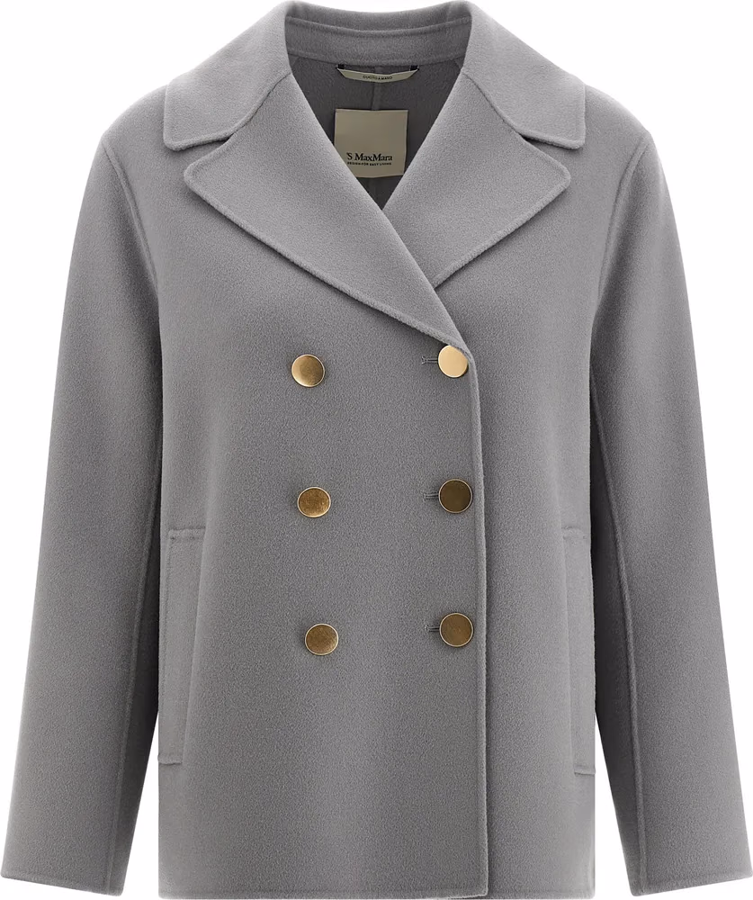'S Max Mara Gray Virgin Wool Blazer