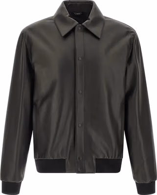 Black Lamb Leather Leather Jacket