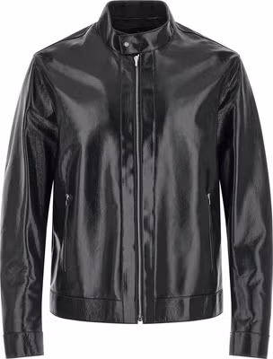 Blue Lamb Leather Leather Jacket