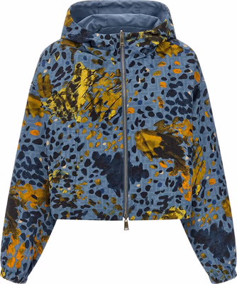 Blue Polyester Shell Jacket