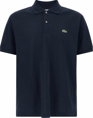 Blue Cotton Polo Shirt
