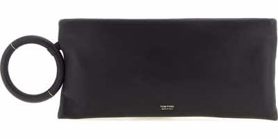Black Lambskin Clutch Bag