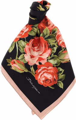 Black Silk Foulard