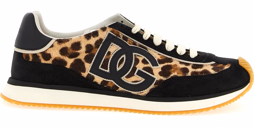 Dolce & Gabbana Multicolor Calfskin Low Top Sneakers