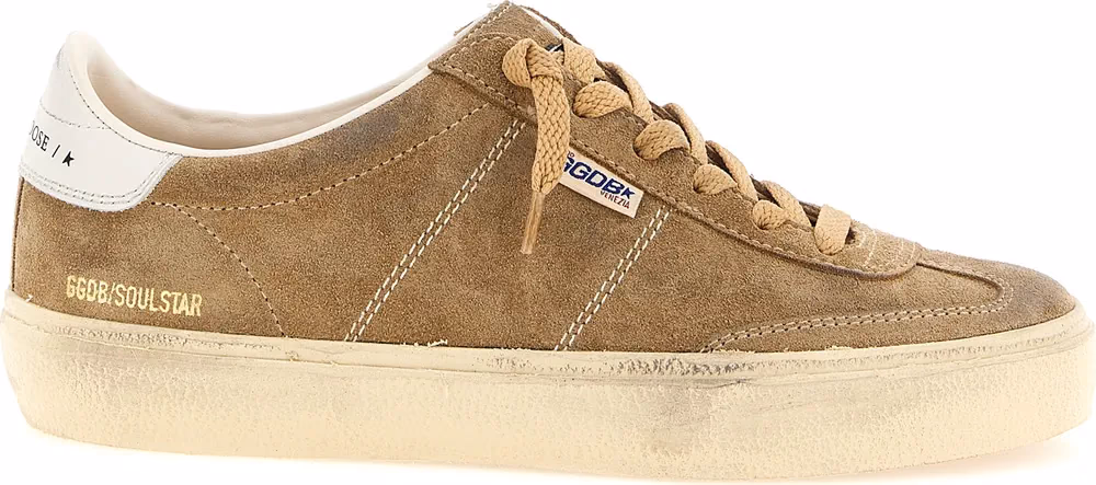 Golden Goose Brown Cowhide Low Top Sneakers