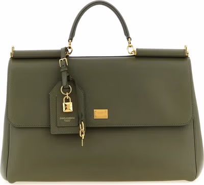 Bicolor Calfskin Handbag