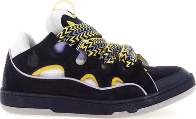 Blue Calfskin Athletic Sneakers