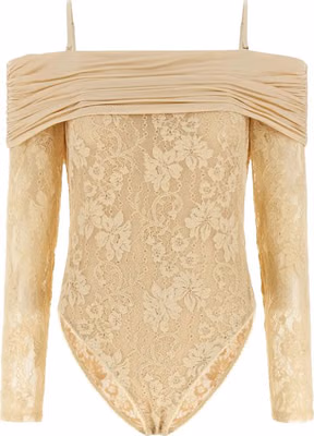 Beige Polyamide Bodysuit