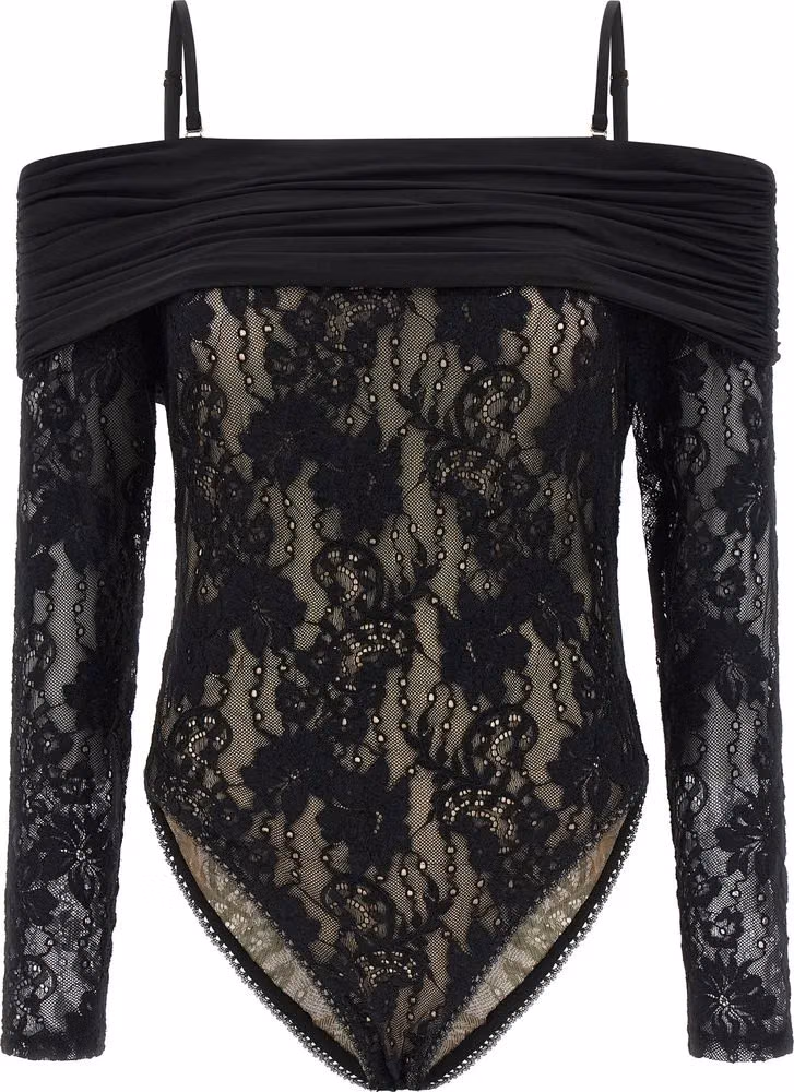 Zimmermann Black Polyamide Bodysuit