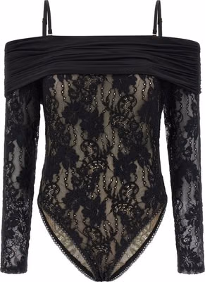 Black Polyamide Bodysuit