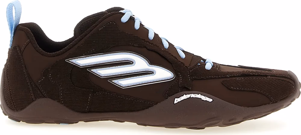 Balenciaga Brown Polyester Athletic Sneakers