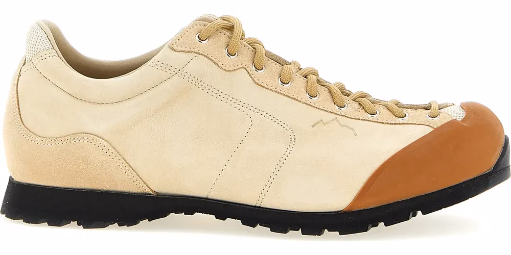 Diemme Beige Leather Athletic Sneakers