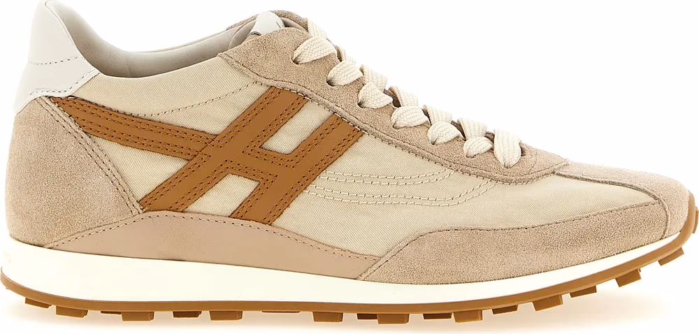 Hogan Beige Polyamide Athletic Sneakers