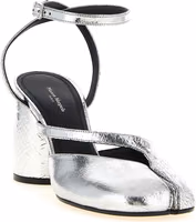 Silver Calfskin High Heel Pumps 2
