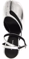 Silver Calfskin High Heel Pumps 4