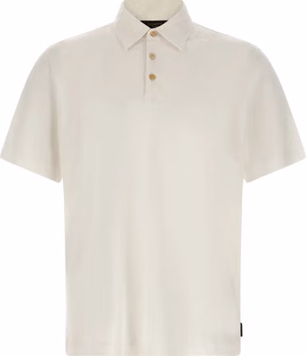 White Cotton Polo Shirt
