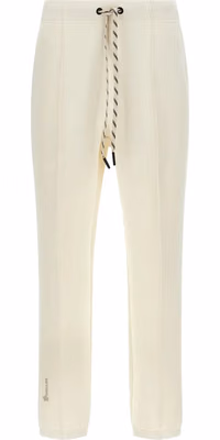 White Polyester Joggers (Workout Pants)