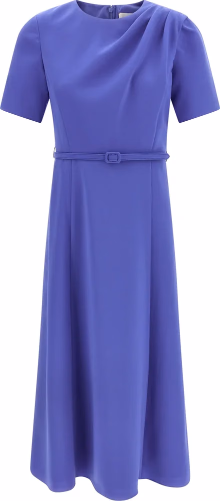 Carolina Herrera Blue Polyester Midi Dress