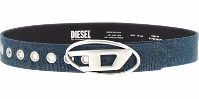 Blue Cotton Regular Belt