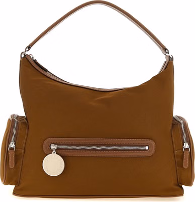 Brown Polyamide Shoulder Bag