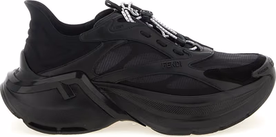 Black Calfskin Athletic Sneakers